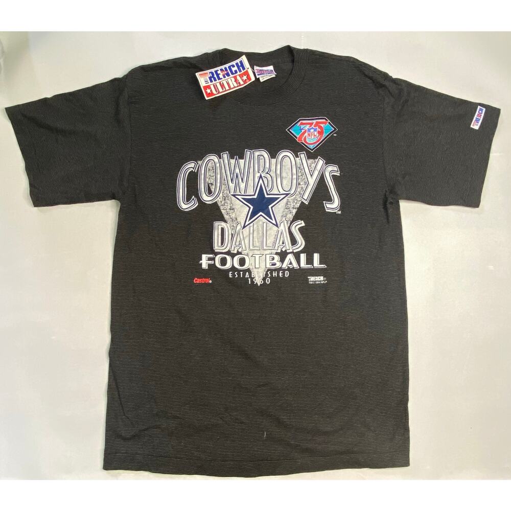 1994 Trench Ultra Football Texas Dallas Cowboys XL shirt single stitch Vtg New